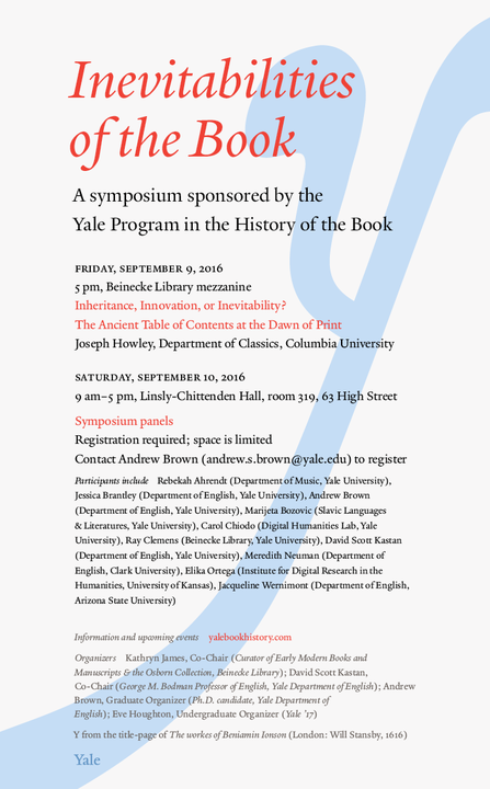 Yale Symposium