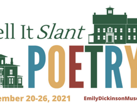 Poster Logo "Tell it Slant Poetry Festival"