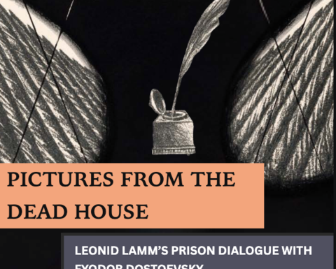 "Pictures from the dead house" exhibit brochure title page