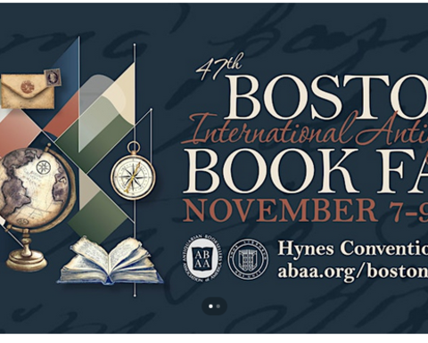 Logo for Boston International Antiquarian Book Fair 2025