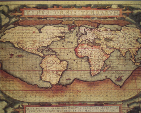 Premodern orbis terrarum as jigsaw puzzle